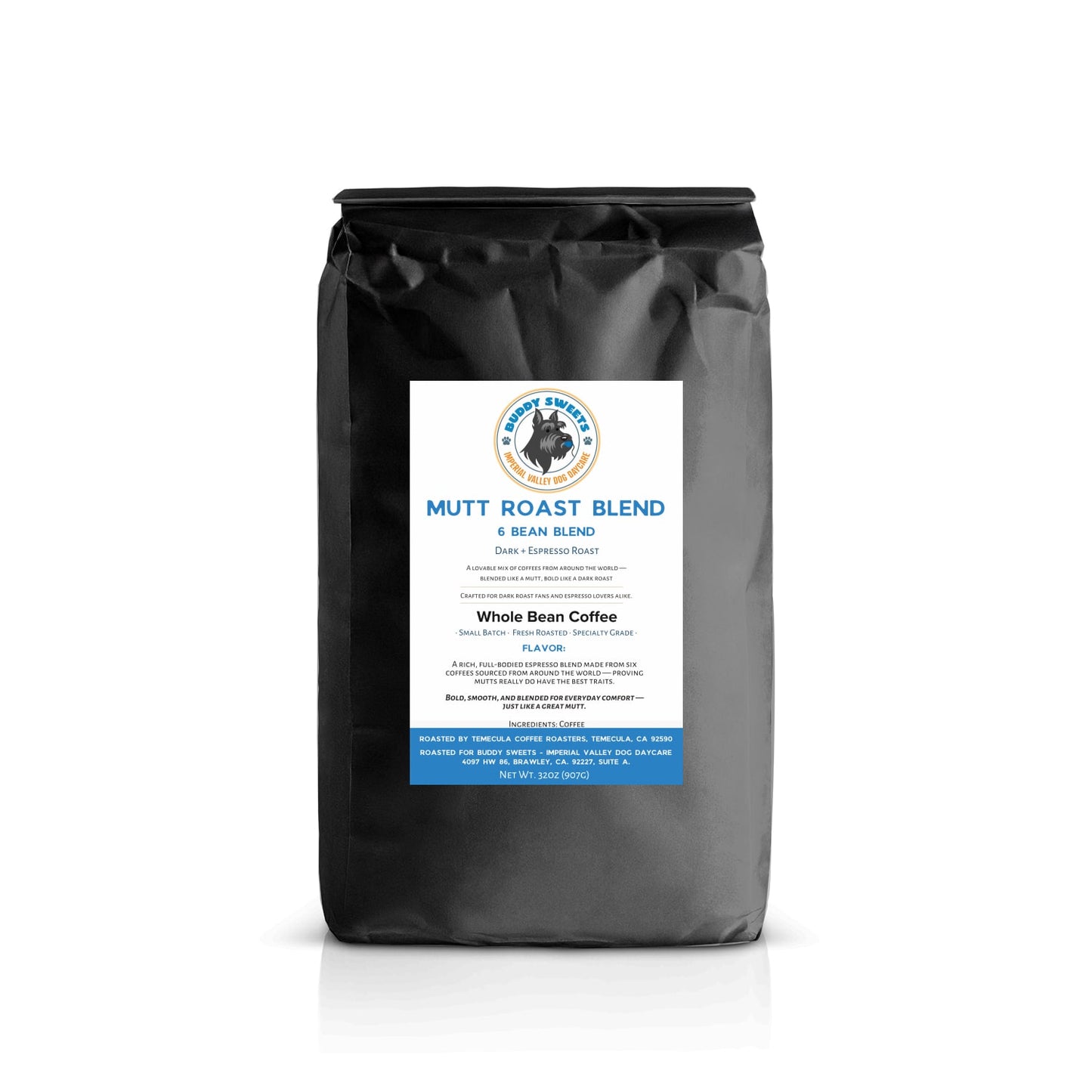 Mutt Roast Blend - 32oz Whole Bean