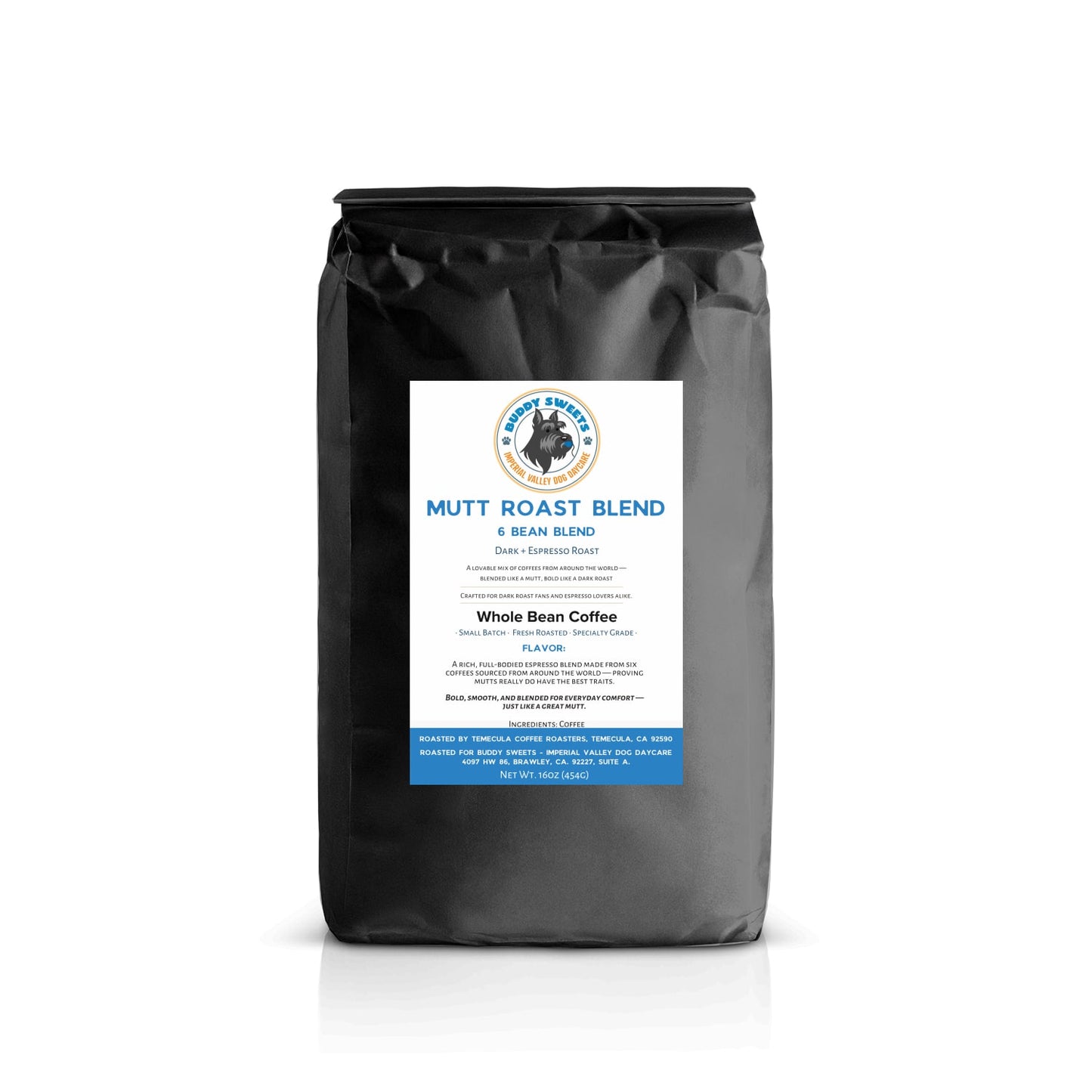 Mutt Roast Blend - 16oz Whole Bean